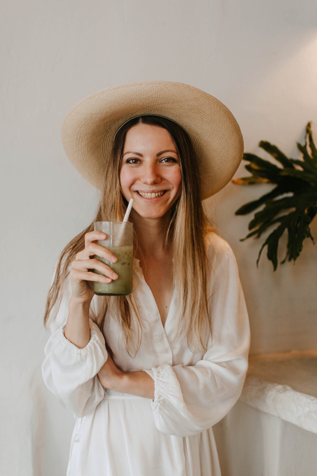 Woman Holding A Drink